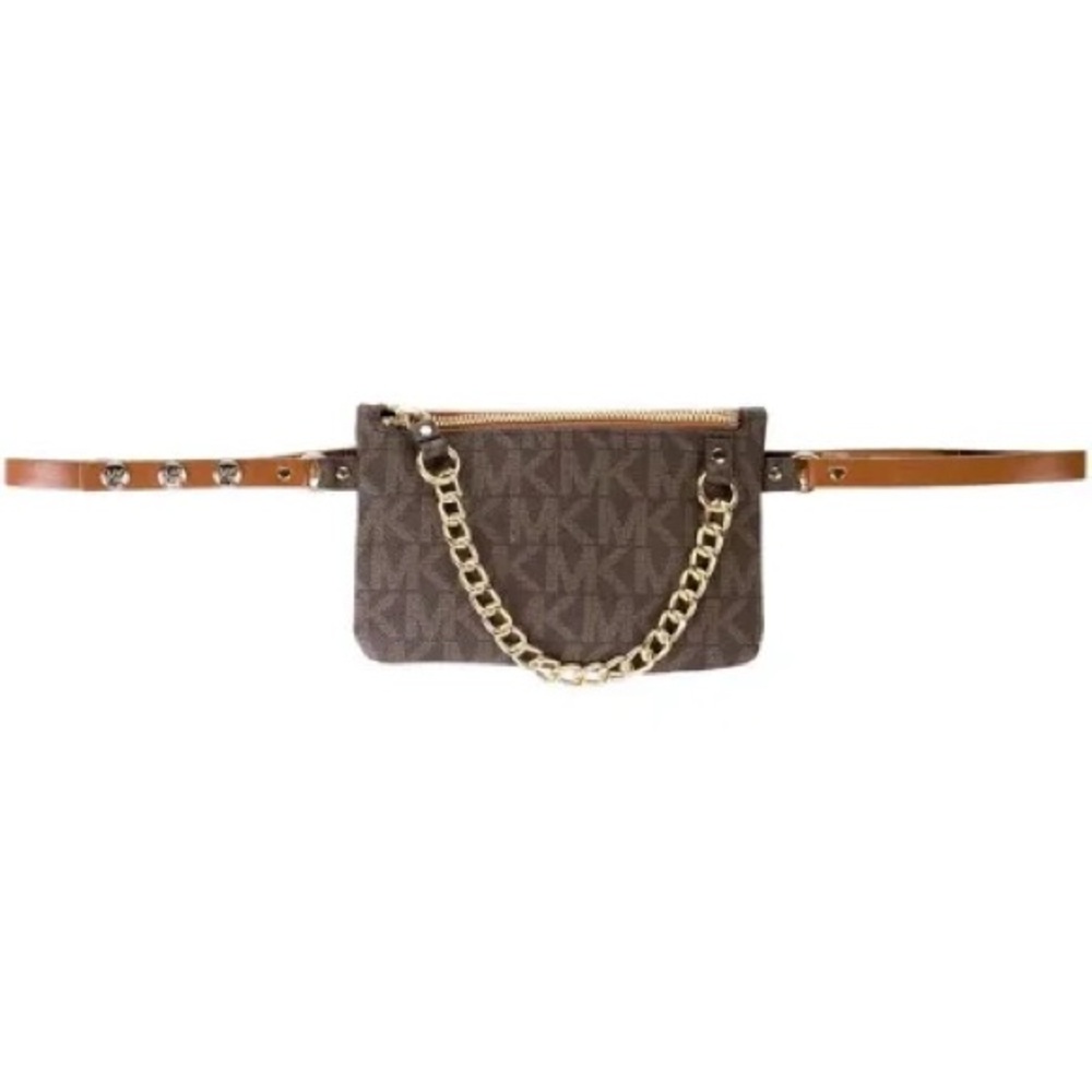 Michael Kors Brown and Gold Chain Crossbody Bag *Retired* - Picture 2 of 5